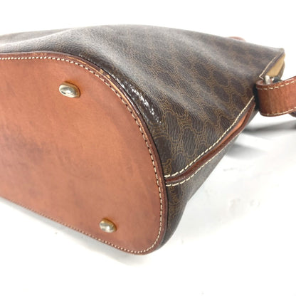 CELINE Handbag PVC / Leather Brown vintage Macadam Women Used