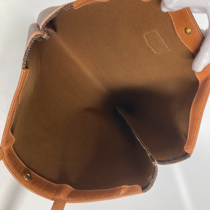 CELINE Shoulder Bag PVC / Leather Brown vintage Macadam Women Used