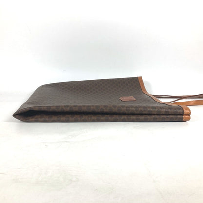 CELINE Shoulder Bag PVC / Leather Brown vintage Macadam Women Used