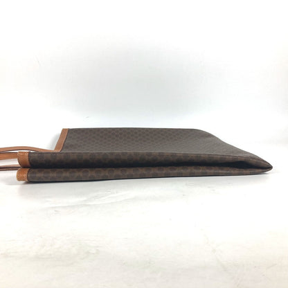 CELINE Shoulder Bag PVC / Leather Brown vintage Macadam Women Used