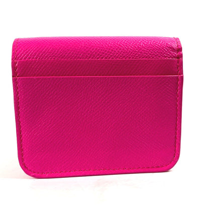 BALENCIAGA Folded wallet 594216 leather pink By color Everyday Mini Wallet Women