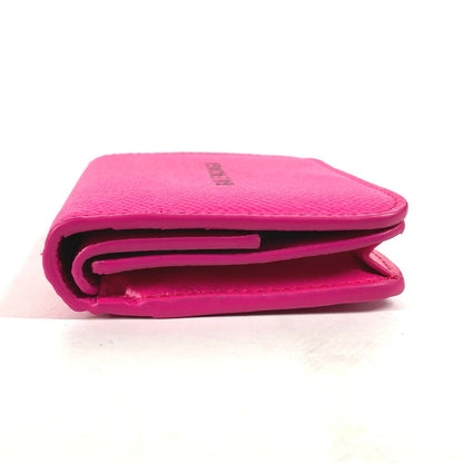 BALENCIAGA Folded wallet 594216 leather pink By color Everyday Mini Wallet Women