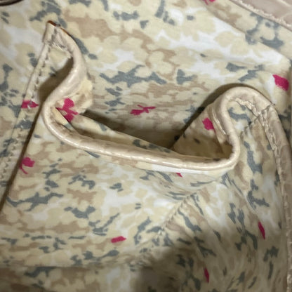 CELINE Tote Bag Leather / canvas white Macadam logo denim gradation Women Used