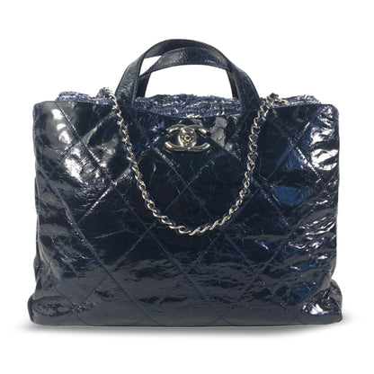 CHANEL Glazed Calfskin Portobello Satchel