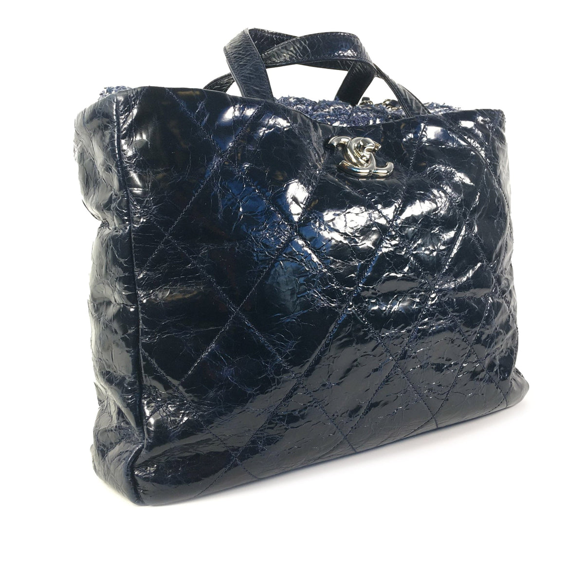 CHANEL Glazed Calfskin Portobello Satchel
