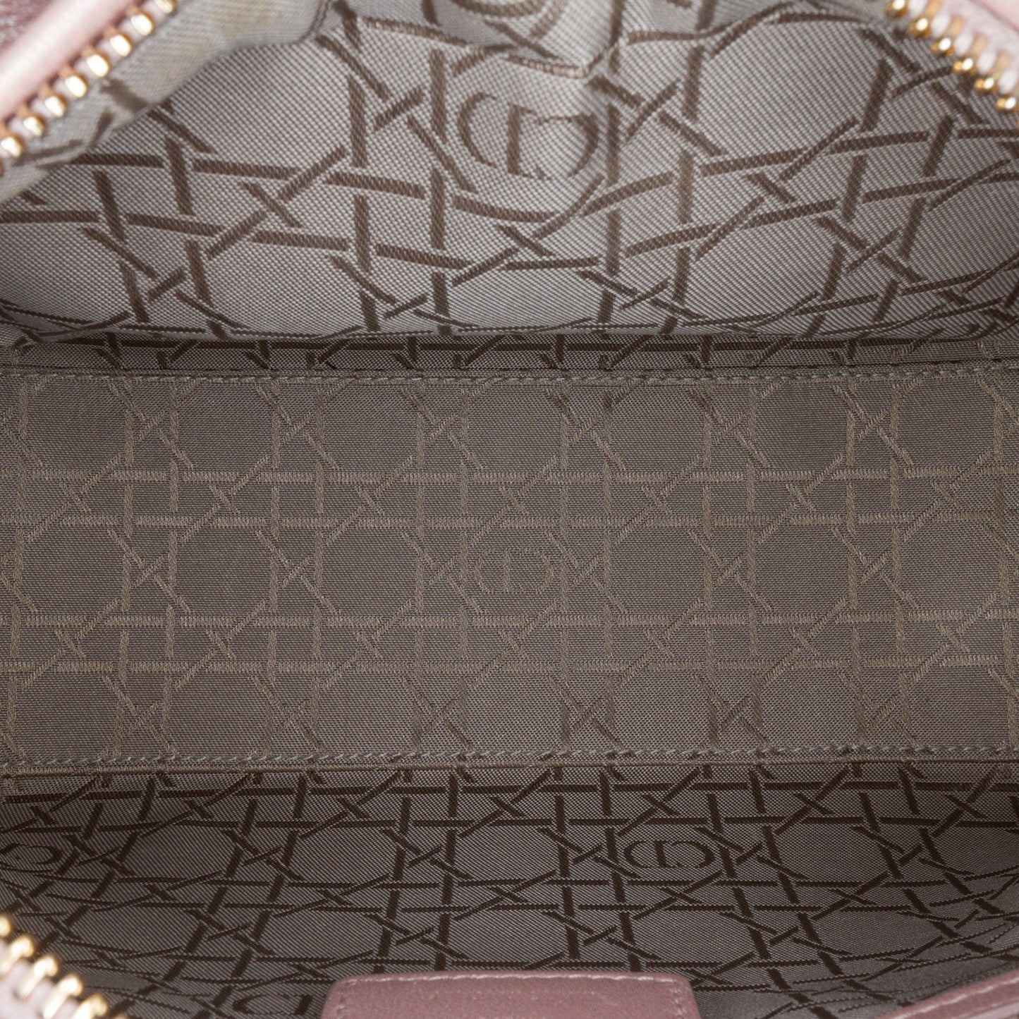 Medium Pearlescent Lambskin Cannage Lady Dior