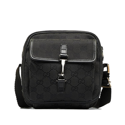 GUCCI GG Canvas Jackie Crossbody Bag