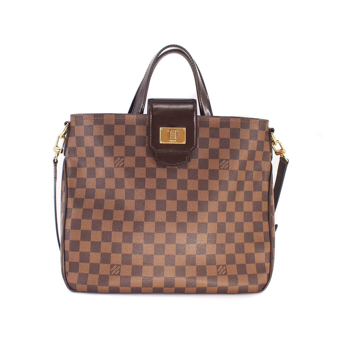 Louis-Vuitton Canvas Cabas Rosebery Bag in Damier Ebene