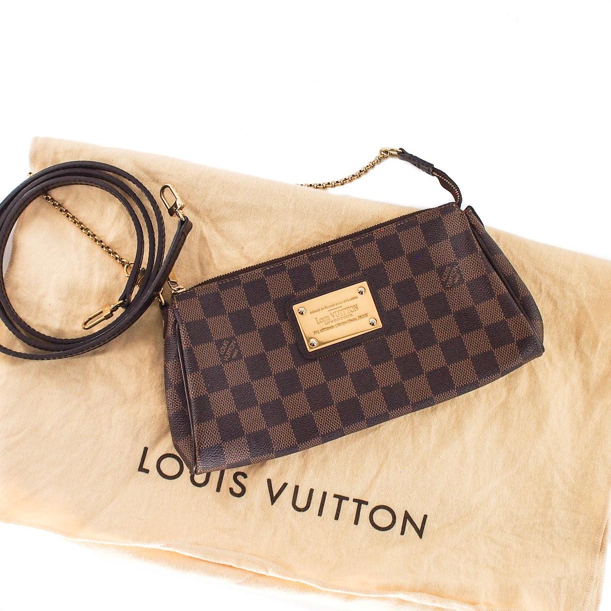 Louis-Vuitton Eva Mini Bag in Damier Ebene