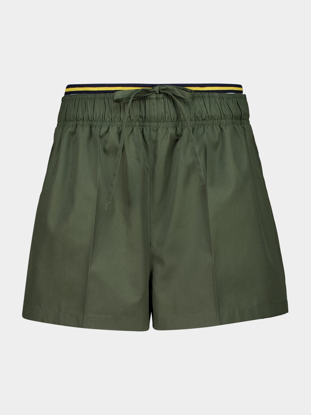 Military Green Poplin Shorts
