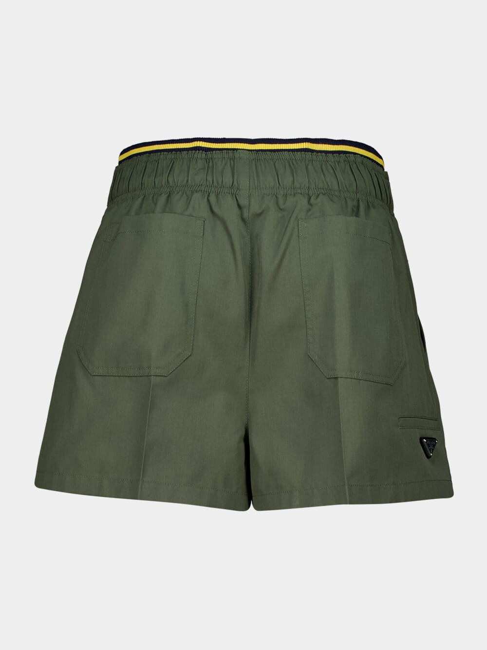Military Green Poplin Shorts