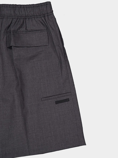 Ardesia Grey Superfine Virgin Wool Shorts