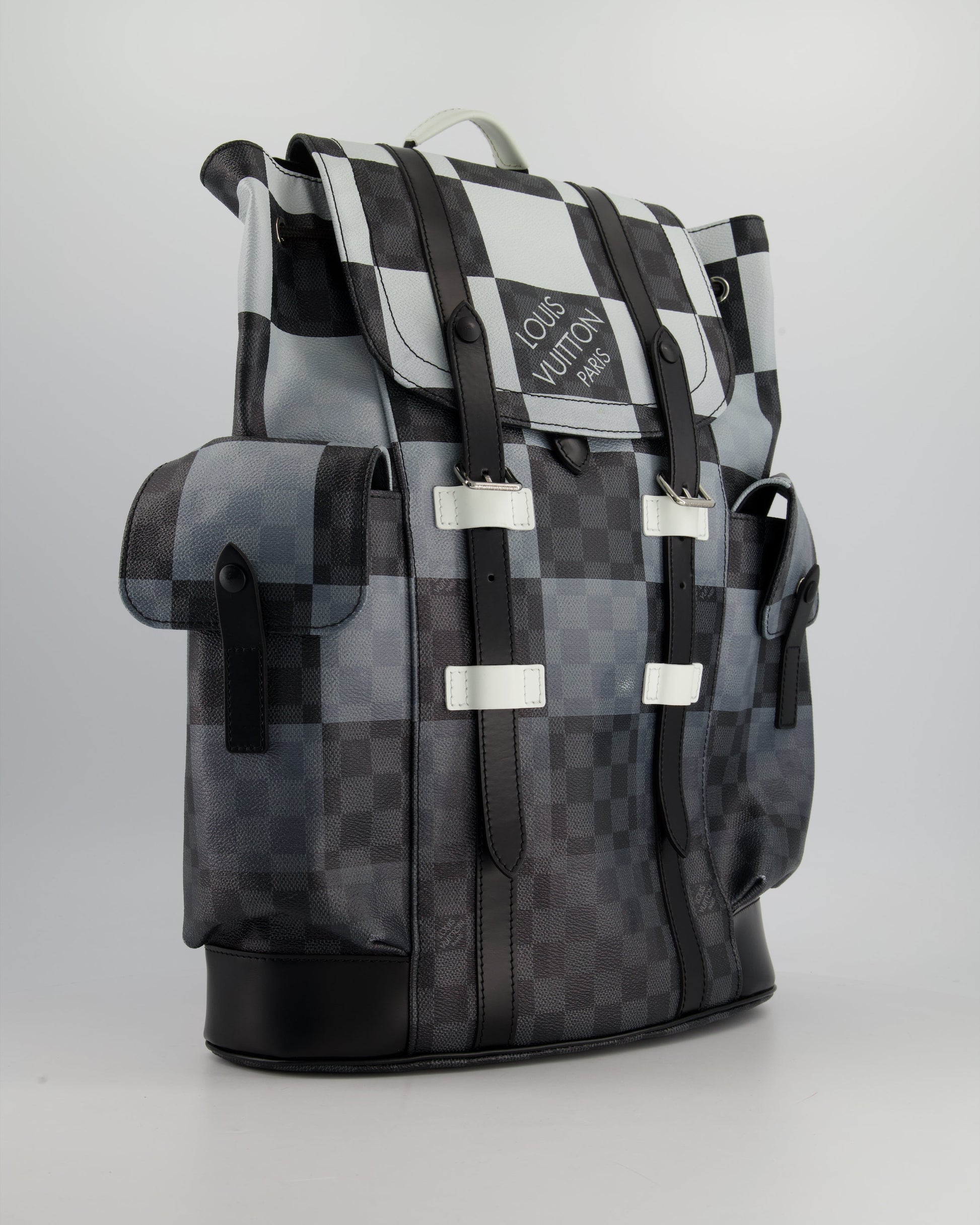 louis vuitton christopher backpack limited edition M20554 stud to keep belongings safe A LIMITED EDITION IRIDESCENT PRISM