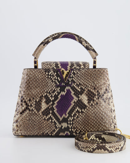 Louis Vuitton Python Capucines BB Bag with Gold Hardware