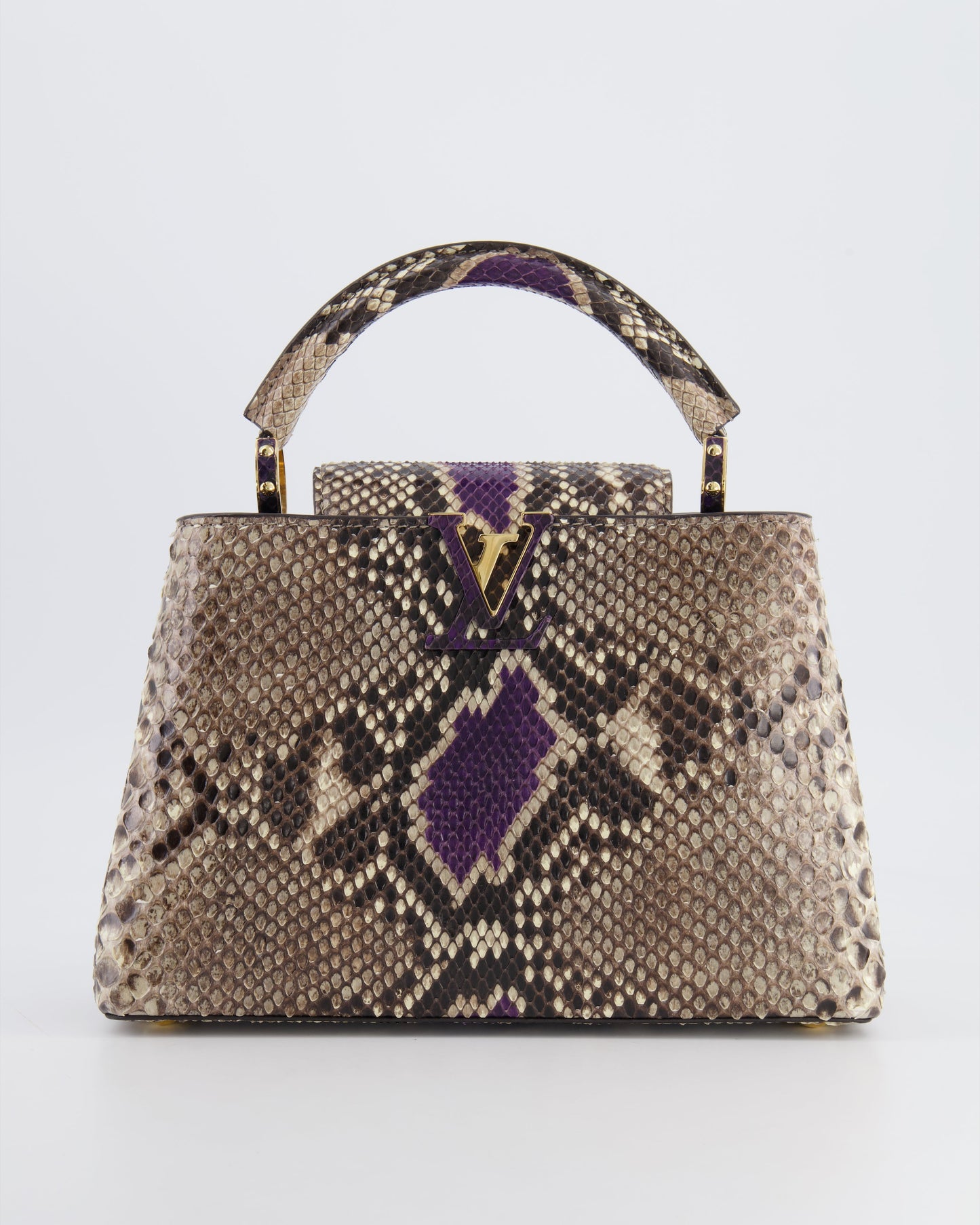 Louis Vuitton Python Capucines BB Bag with Gold Hardware