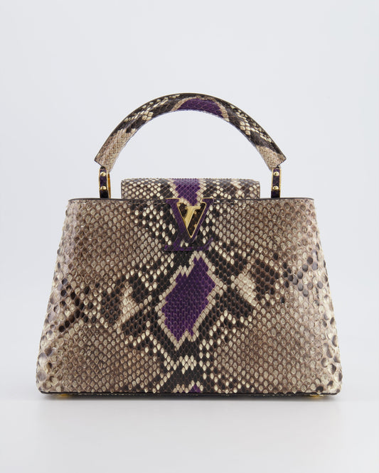 Louis Vuitton Python Capucines BB Bag with Gold Hardware