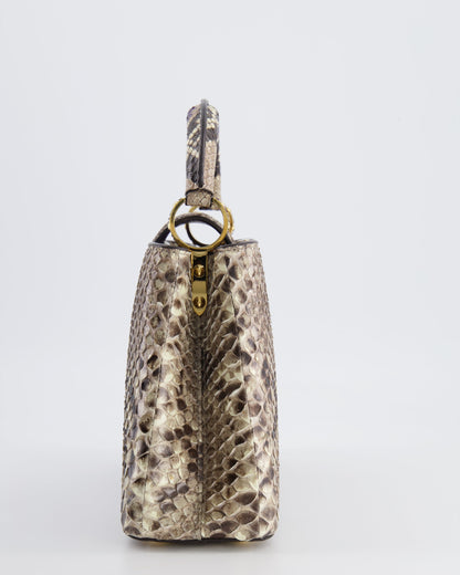 Louis Vuitton Python Capucines BB Bag with Gold Hardware