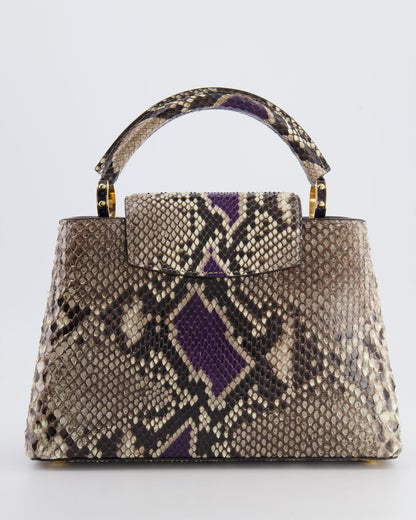 Louis Vuitton Python Capucines BB Bag with Gold Hardware