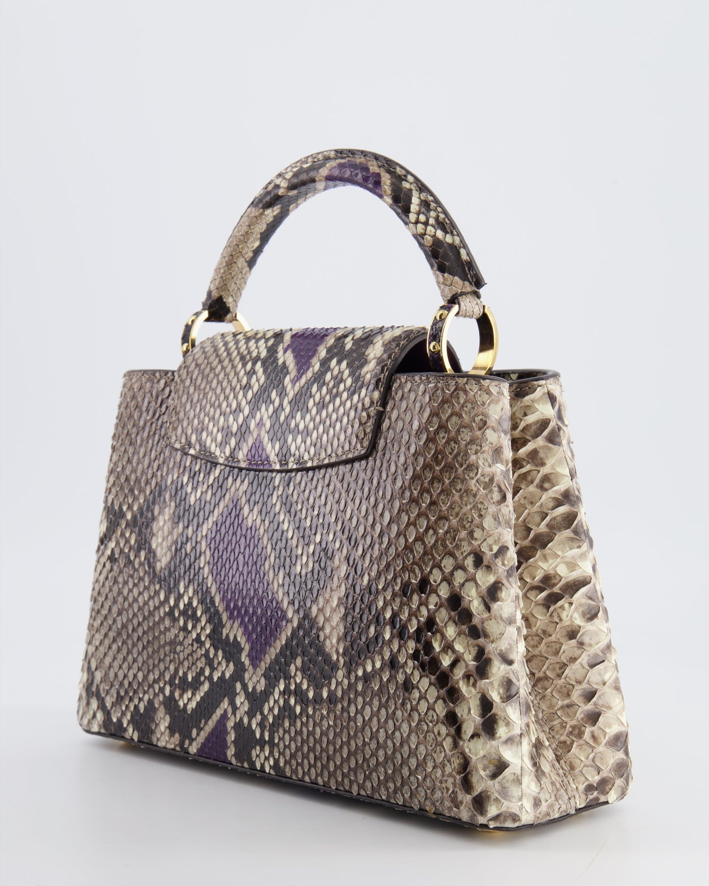 Louis Vuitton Python Capucines BB Bag with Gold Hardware