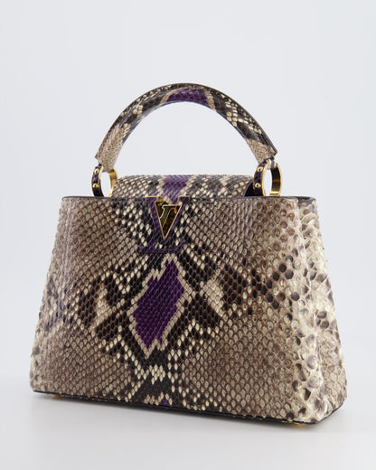 Louis Vuitton Python Capucines BB Bag with Gold Hardware