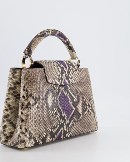 Louis Vuitton Python Capucines BB Bag with Gold Hardware