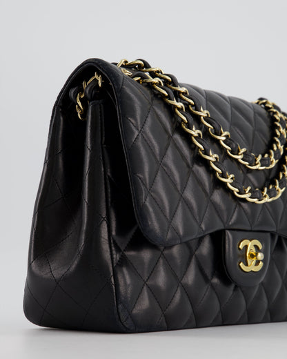 Chanel Black Jumbo Classic Double Flap Bag in Lambskin with Gold Hardware RRP £9,240