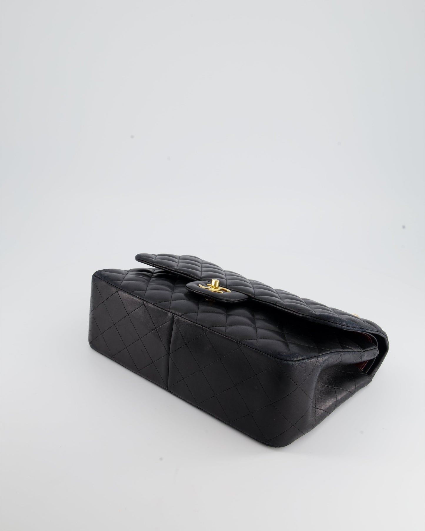 Chanel Black Jumbo Classic Double Flap Bag in Lambskin with Gold Hardware RRP £9,240