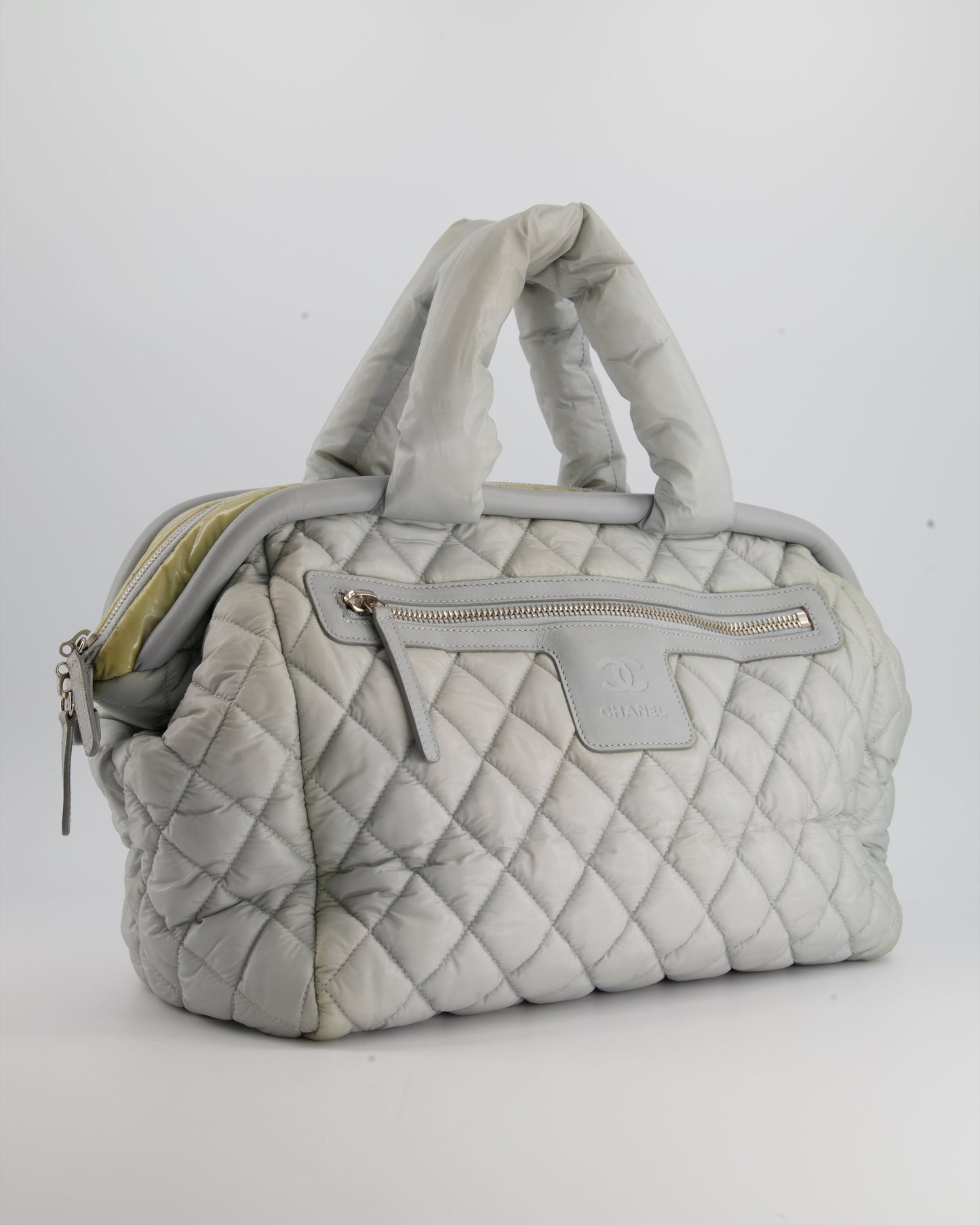 Chanel Cloud Grey Coco Cocoon Tote Bag In Nylon and CC Detail