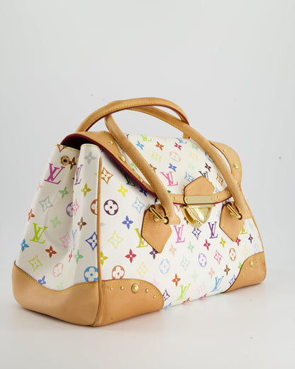 Louis Vuitton Monogram Multicolour Murakami Beverly GM Bag with Gold Hardware