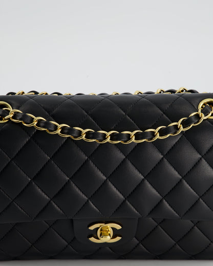 Chanel Medium Black Classic Double Flap in Lambskin Leather with Gold Hardware Bag RRP - £8,530