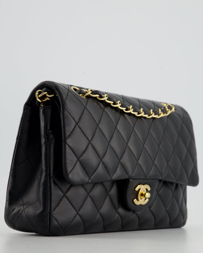 Chanel Medium Black Classic Double Flap in Lambskin Leather with Gold Hardware Bag RRP - £8,530