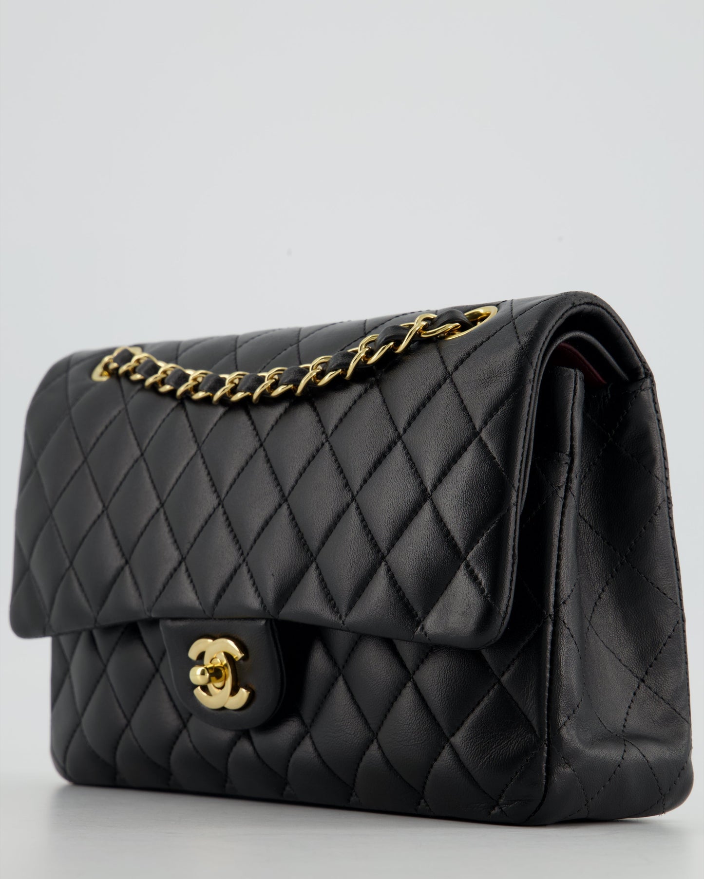 Chanel Medium Black Classic Double Flap in Lambskin Leather with Gold Hardware Bag RRP - £8,530