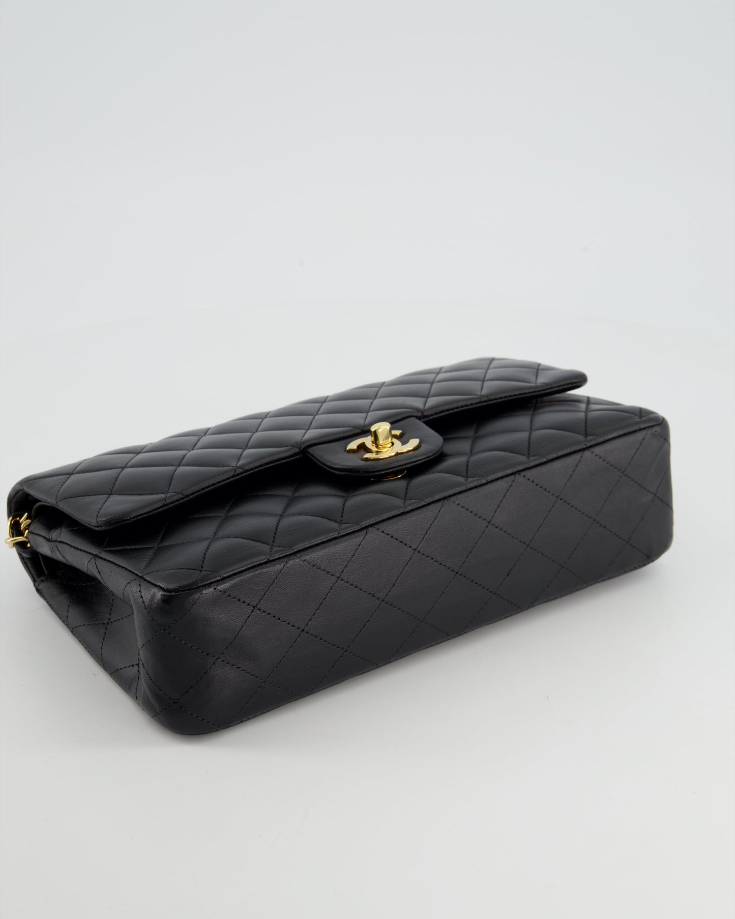 Chanel Medium Black Classic Double Flap in Lambskin Leather with Gold Hardware Bag RRP - £8,530