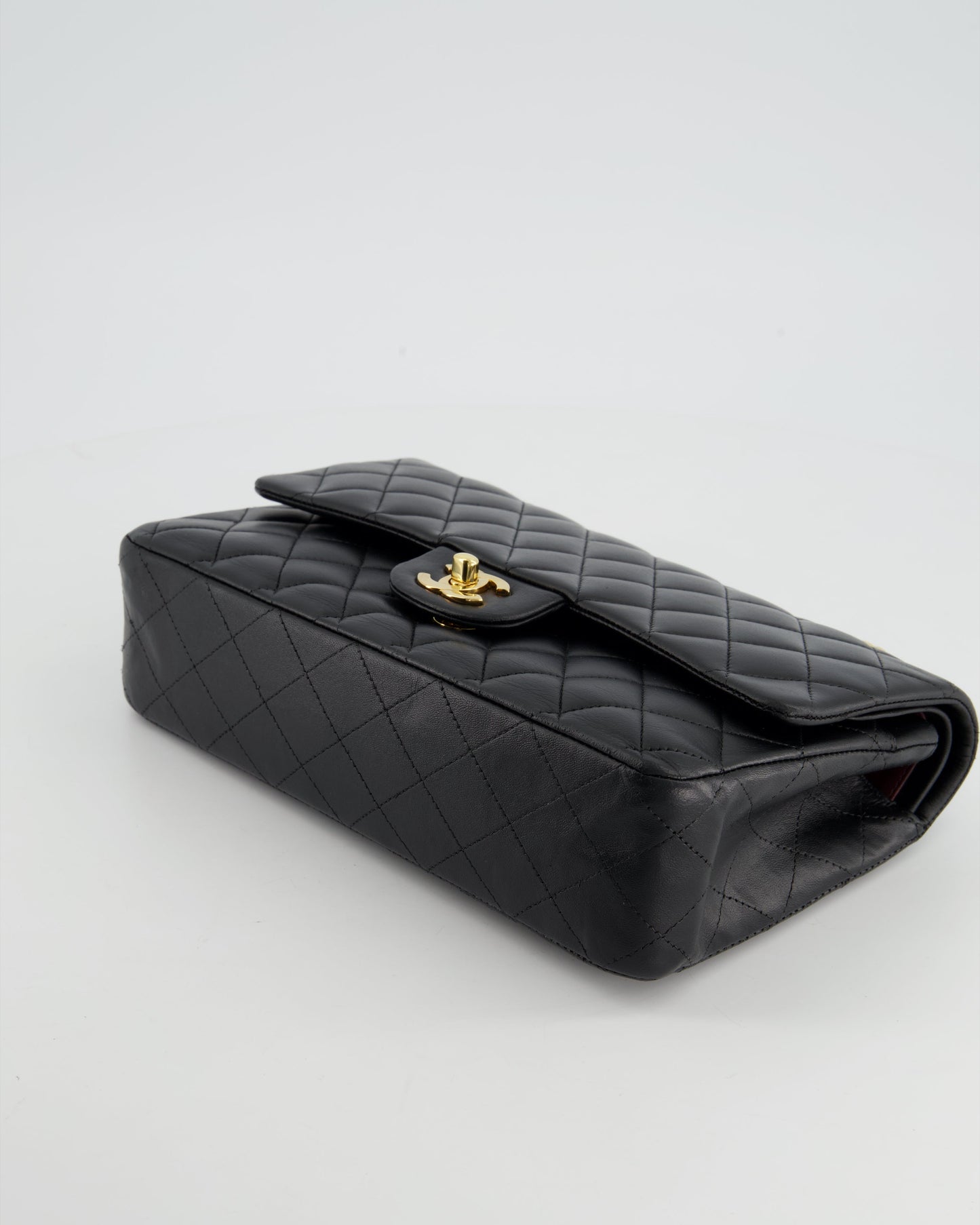 Chanel Medium Black Classic Double Flap in Lambskin Leather with Gold Hardware Bag RRP - £8,530