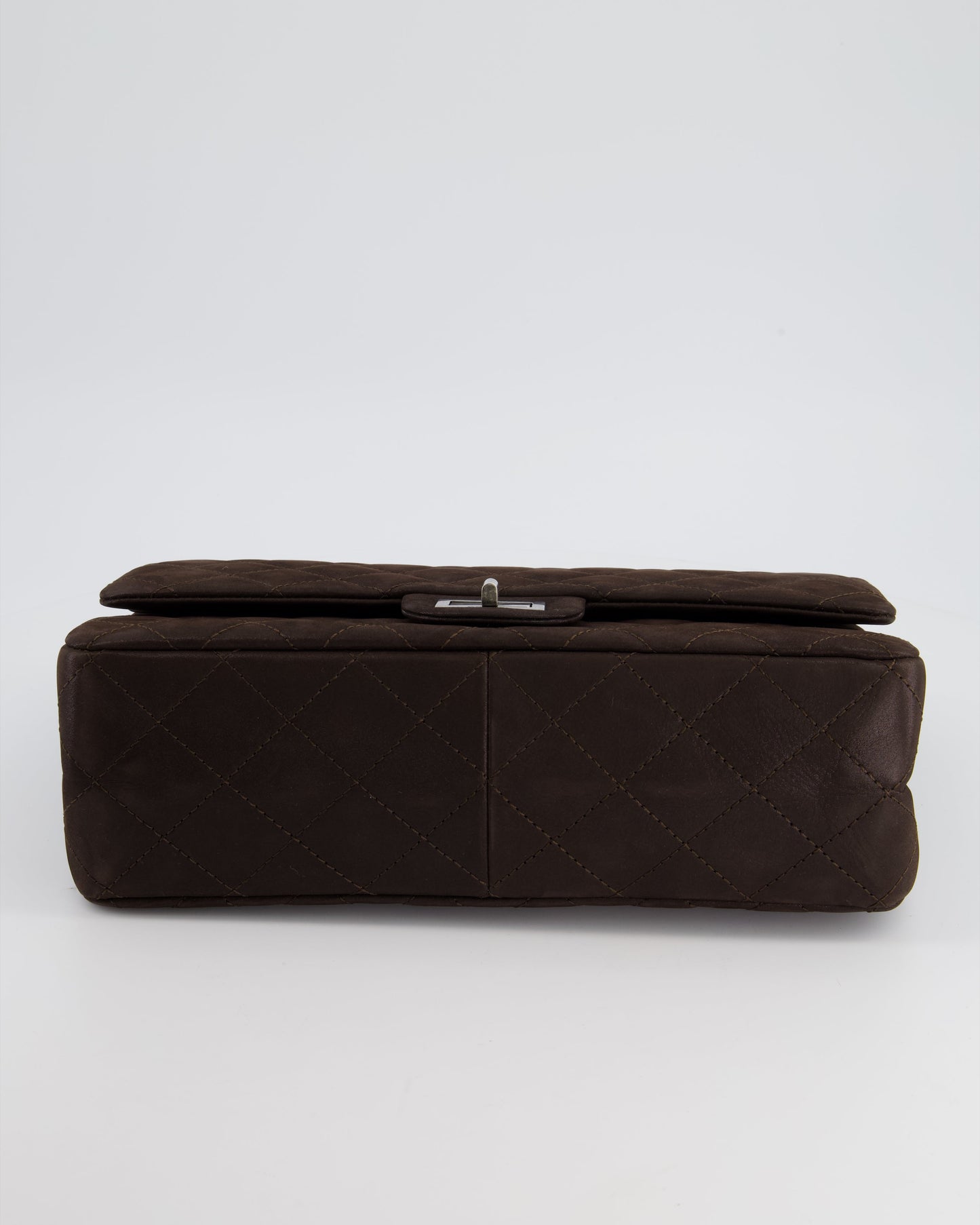 Chanel Chocolate Brown Maxi 2.55 Reissue in Iridescent Calfskin with Ruthenium Hardware