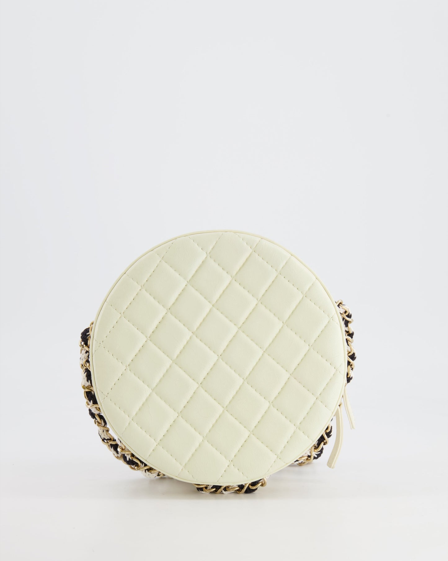 Chanel La Pausa Coco Lifesaver Bag in Black and White with Champagne Gold Hardware