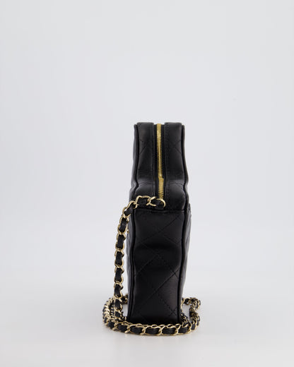 Chanel Black Star Bag in Lambskin Leather with Champagne Gold Hardware