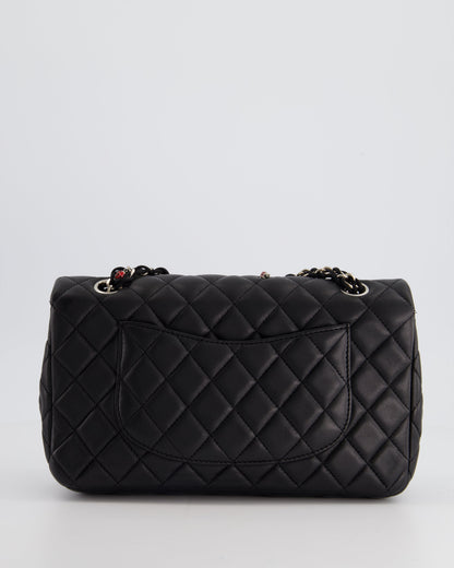 *LIMITED EDITION* Chanel Black Single Flap Bag with Ladybird Embellishment in Lambskin with Silver Hardware