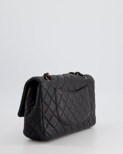 *LIMITED EDITION* Chanel Black Single Flap Bag with Ladybird Embellishment in Lambskin with Silver Hardware