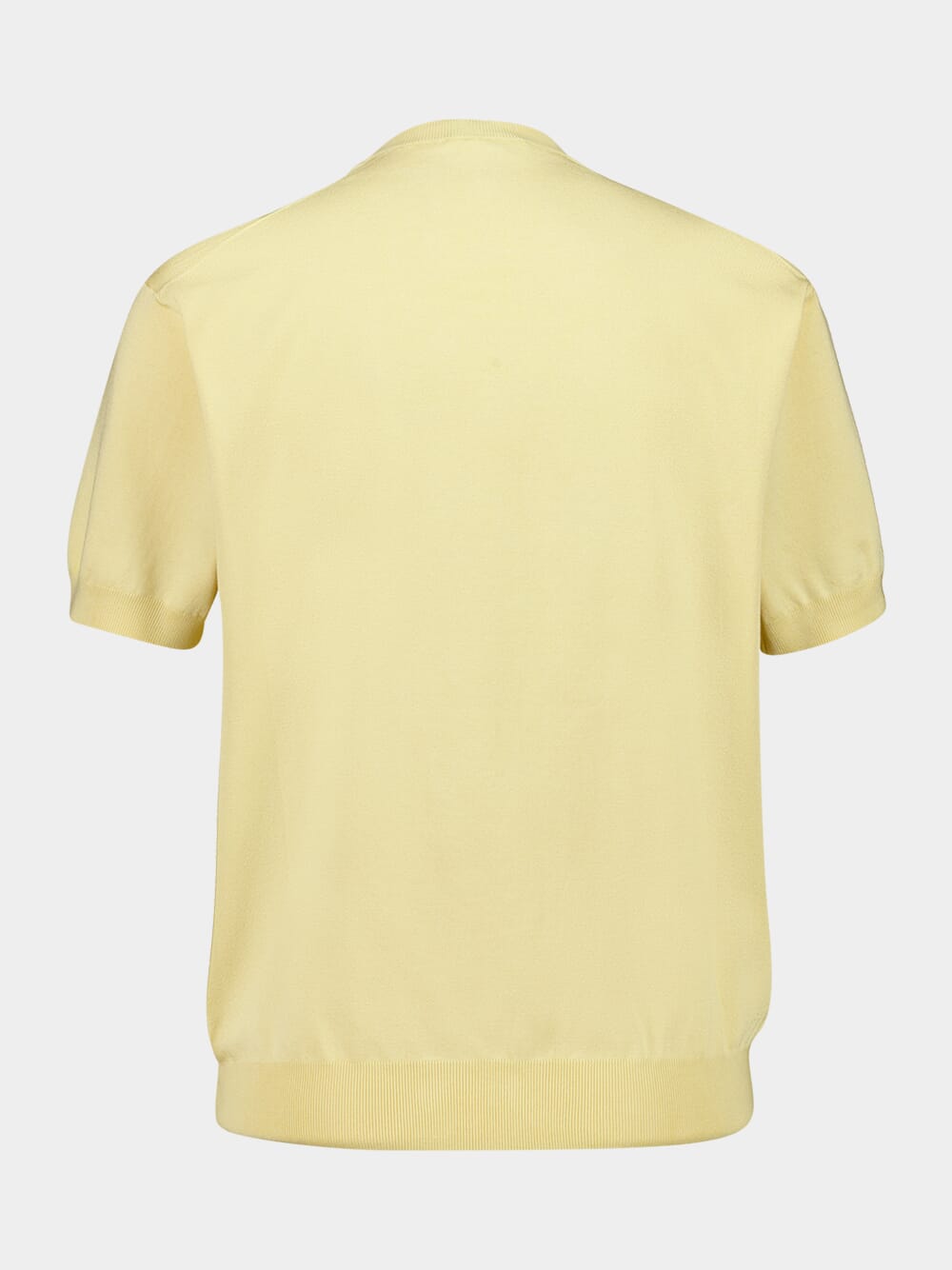Yellow Wool-Blend Knit Sweater