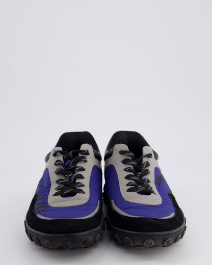 Chanel Black and Blue Nylon Trainers Size EU 38