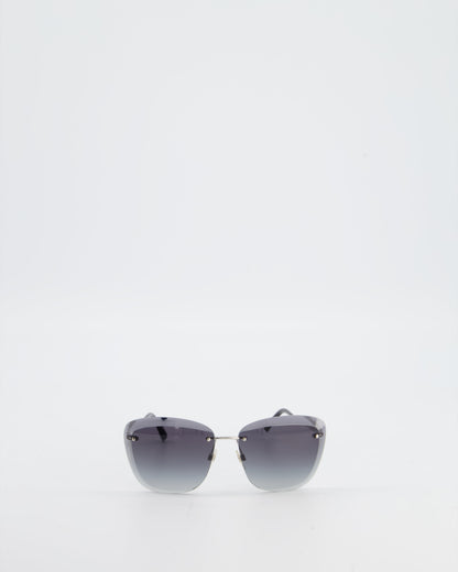 Chanel Black 4221 Rimless Butterfly Sunglasses