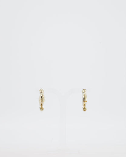 Chanel CC Logo Stud Earrings in Gold