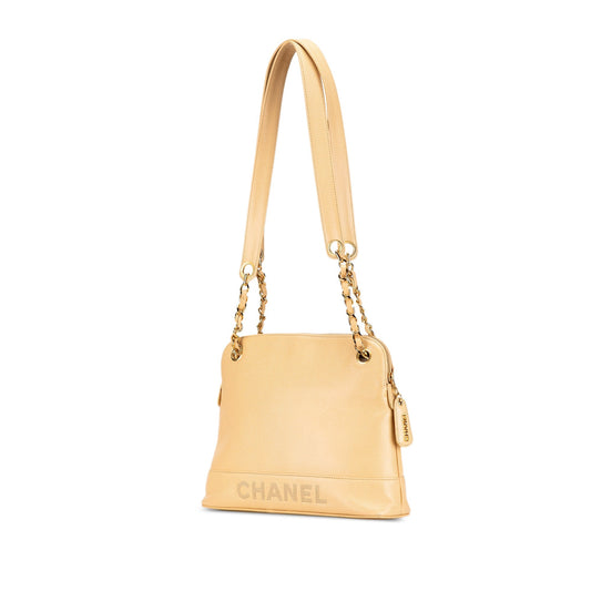 Yellow Chanel Caviar Shoulder Bag