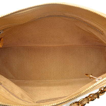 Yellow Chanel Caviar Shoulder Bag