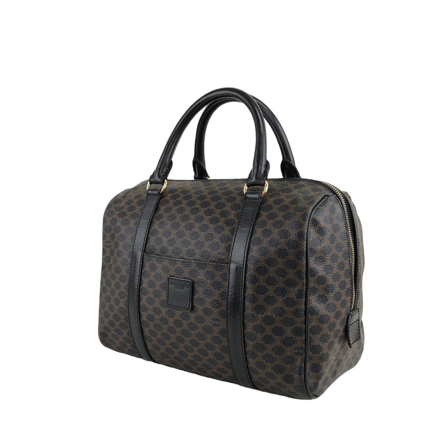 CELINE  Boston bag Handbag Black Vintage jbwfvj