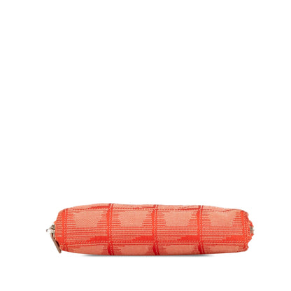 Red Chanel Nylon New Travel Line Coin Pouch