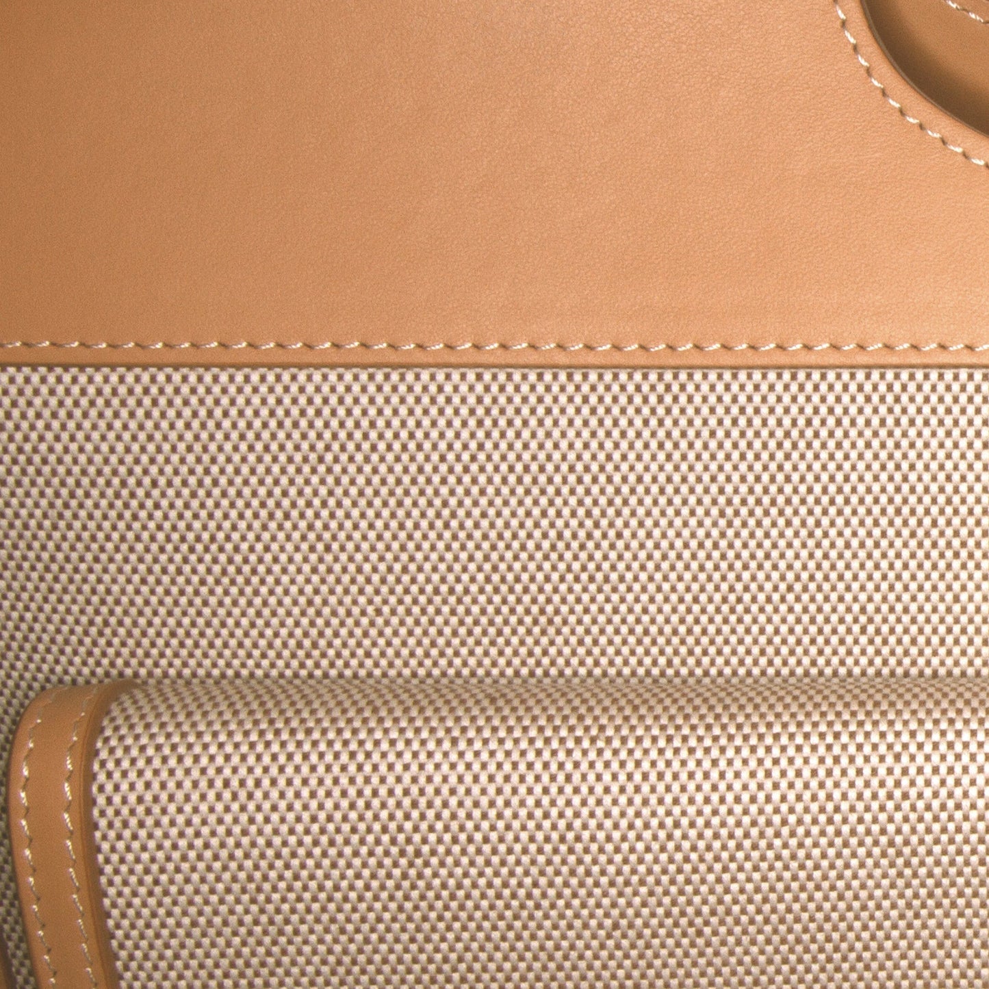Burberry Pocket Tote Brown Canvas