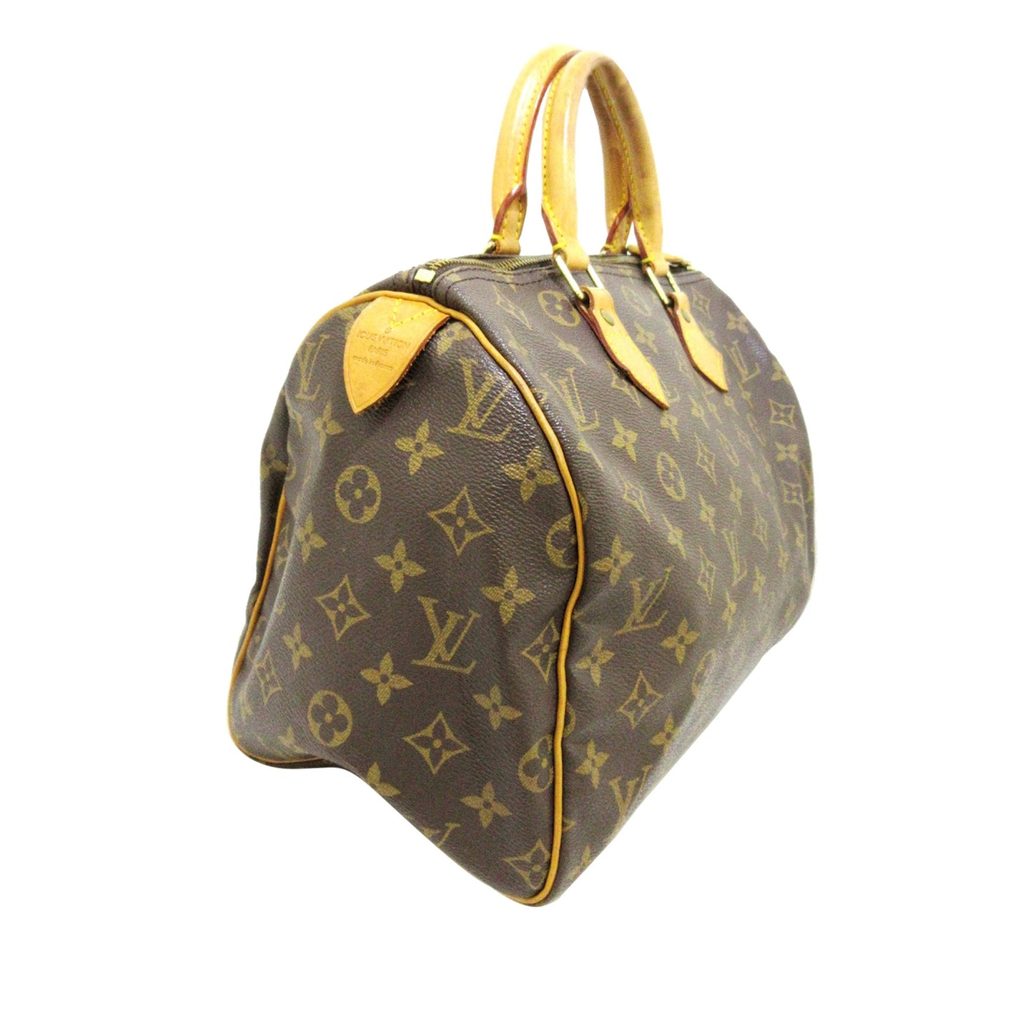 Louis-Vuitton Monogram Speedy 30 Brown