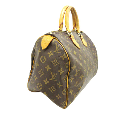 Louis-Vuitton Monogram Speedy 30 Brown